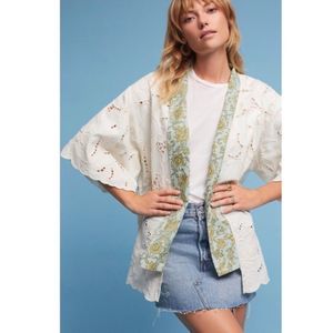 Anthropologie Structured Lace Kimono NWT